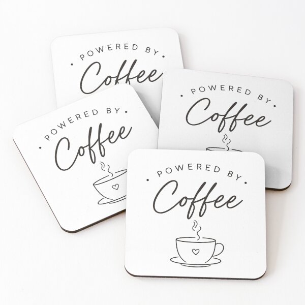 Item preview, Powered by coffee designed and sold by Side Quest Co..