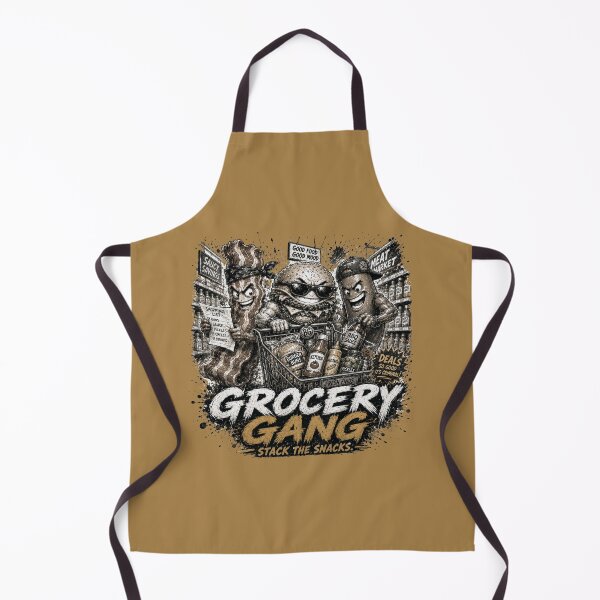 Item preview, Grocery Gang - Stack the Snacks BBQ Shopping Crew designed and sold by BlackSector77.