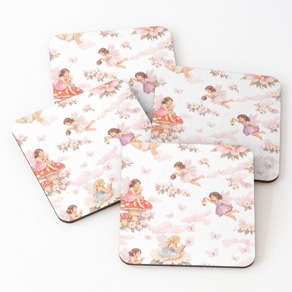 Item preview, Enchanting Fairy Garden Night Sky Pattern – Whimsical Fairy Blossom Fantasy Art Print designed and sold by Hookesmode.