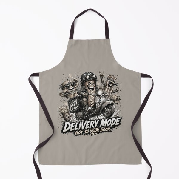 Item preview, Delivery Mode - Hot to Your Door Funny BBQ Scooter Crew designed and sold by BlackSector77.