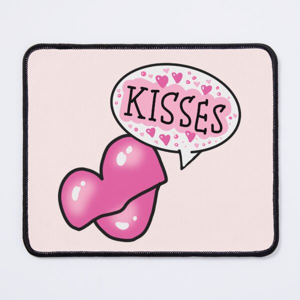 Item preview, Hot Pink Kisses Lip Doodle designed and sold by MsBrillMakes.