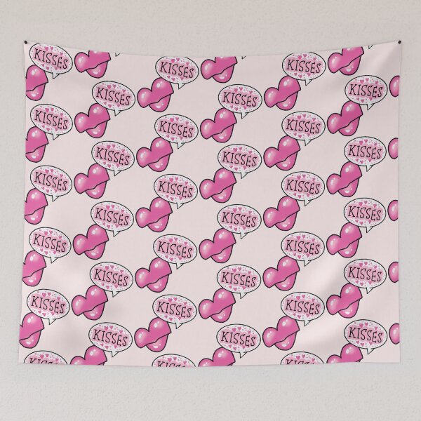 Item preview, Hot Pink Kisses Lip Doodle designed and sold by MsBrillMakes.