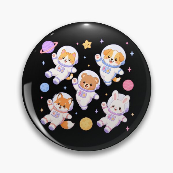 Item preview, Cute Space Animals Astronaut Kawaii Chibi Galaxy Pattern designed and sold by Seculinator.