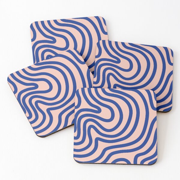 Item preview, Blue Minimalistic Abstract Line Art designed and sold by soheedesigns.