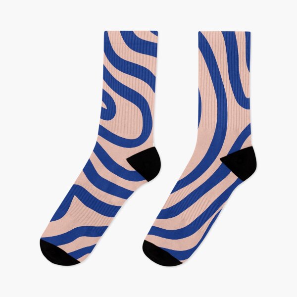 Item preview, Blue Minimalistic Abstract Line Art designed and sold by soheedesigns.