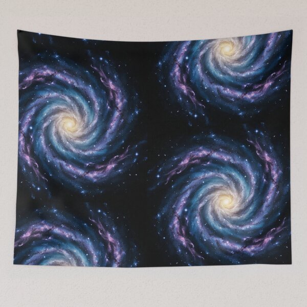 Item preview, Spiral Galaxy Art Print — Vibrant Deep Space Nebula Painting, Face-On Galaxy Wall Art for Astronomy Lovers, Space Decor & Stargazers1 designed and sold by OandSDesigns23.