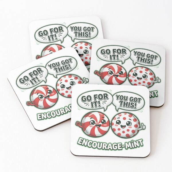 Item preview, Encourage-Mint Motivational Peppermint Pun designed and sold by TshirtsOnline-.