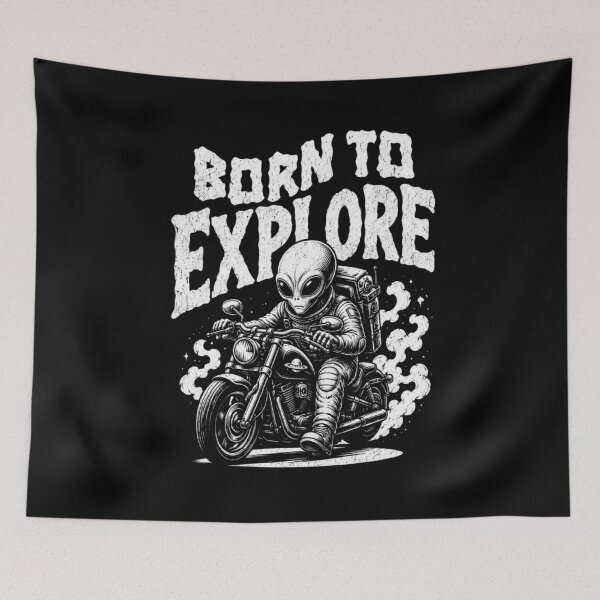 Item preview, RESIDENT ALIEN BORN TO EXPLORE designed and sold by ALL ART .