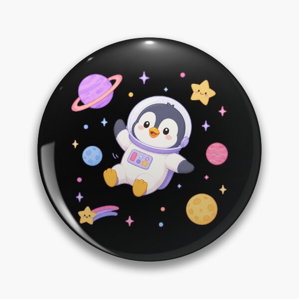 Item preview, Cute Space Penguin Astronaut Kawaii Chibi Galaxy Art designed and sold by Seculinator.