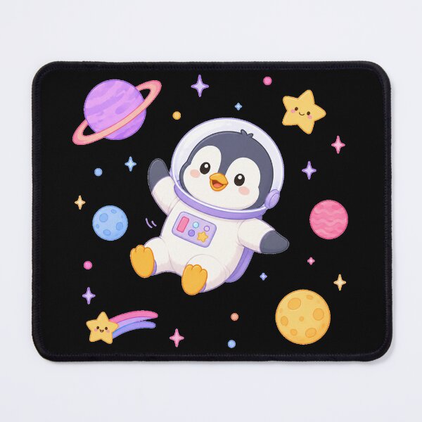 Item preview, Cute Space Penguin Astronaut Kawaii Chibi Galaxy Art designed and sold by Seculinator.
