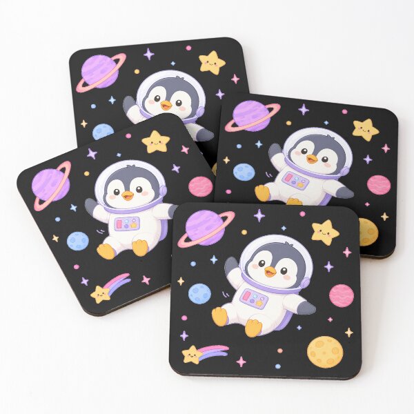 Item preview, Cute Space Penguin Astronaut Kawaii Chibi Galaxy Art designed and sold by Seculinator.