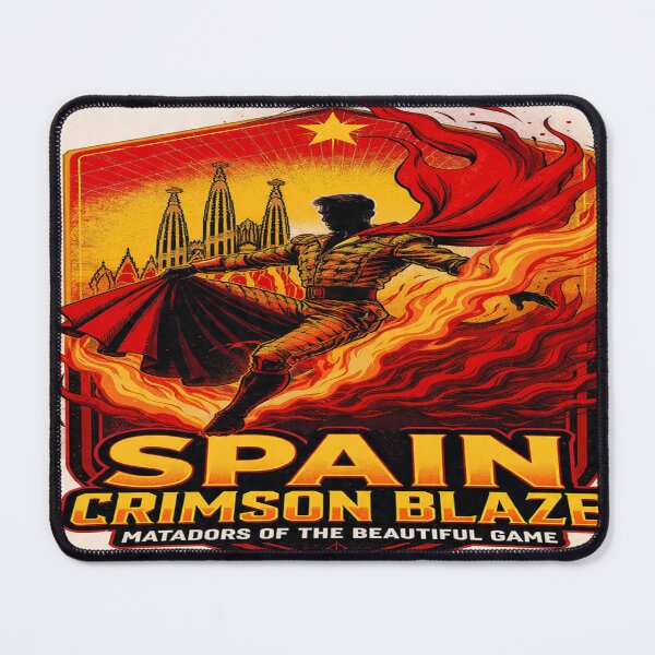 Item preview, Spain — “Crimson Blaze: Matadors of the Beautiful Game” designed and sold by Twala Creative Studio.