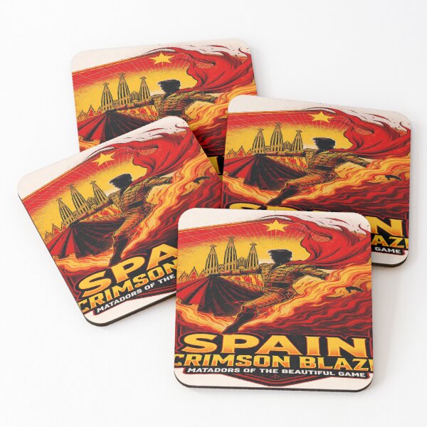 Item preview, Spain — “Crimson Blaze: Matadors of the Beautiful Game” designed and sold by Twala Creative Studio.