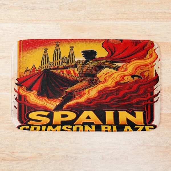 Item preview, Spain — “Crimson Blaze: Matadors of the Beautiful Game” designed and sold by Twala Creative Studio.