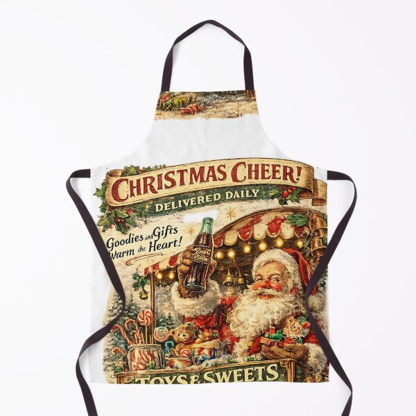 Item preview, Vintage Christmas Santa Market Sign – Nostalgic North Pole Holiday Advertisement Art Print designed and sold by Hookesmode.