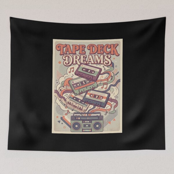 Item preview, Tape Deck Dreams Retro Boombox Poster designed and sold by Sketchlegacy.