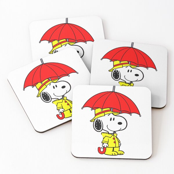 Item preview, Snoopy Raincoat & Red Umbrella Sticker – Peanuts Classic designed and sold by ExploreAura Studio.