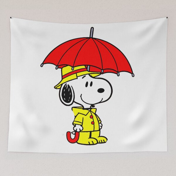 Item preview, Snoopy Raincoat & Red Umbrella Sticker – Peanuts Classic designed and sold by ExploreAura Studio.