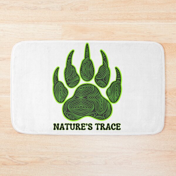 Item preview, Nature's Trace - Neon Green Topo Animal Claw Print designed and sold by QuirkyCloud Designs.
