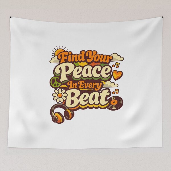 Item preview, FindYourPeaceInEveryBeat designed and sold by LuveraxArt.