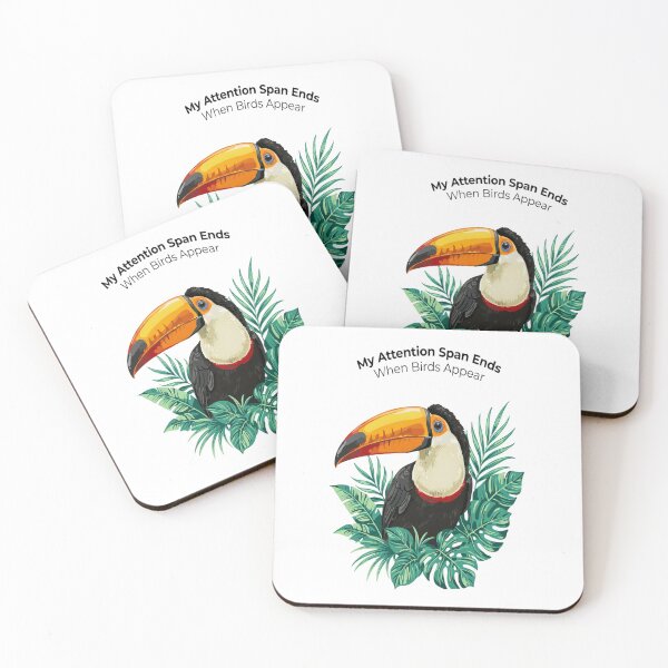 Item preview, Toco Toucan My Attention Span Ends When Birds Appear Exotic Bird Gift designed and sold by Max Store.