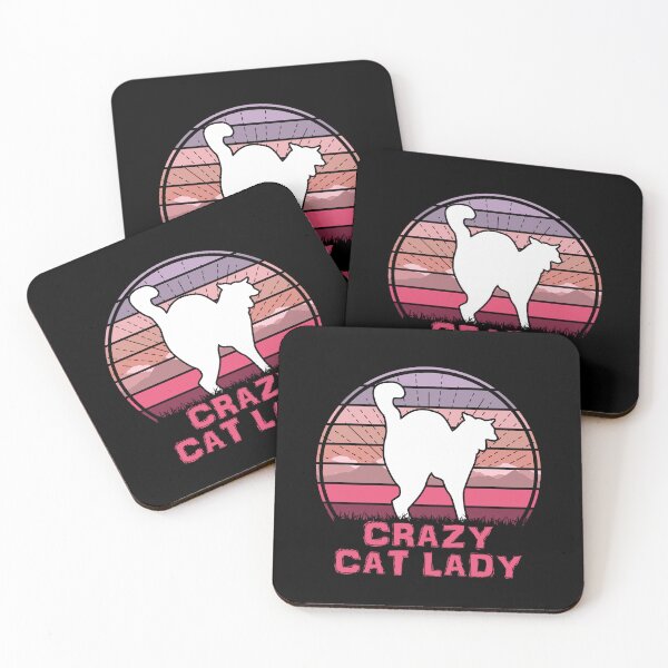 Item preview, Crazy Cat Lady Retro Sunset Feline Lover designed and sold by marke770.