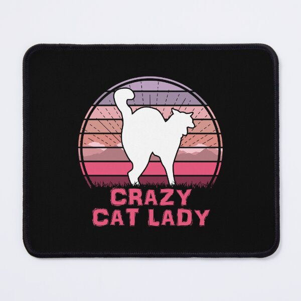 Item preview, Crazy Cat Lady Retro Sunset Feline Lover designed and sold by marke770.