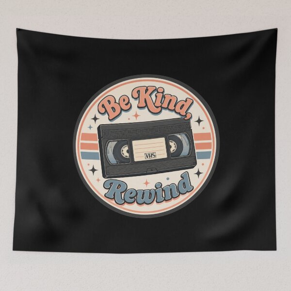Item preview, Retro VHS Rewind Badge designed and sold by Sketchlegacy.