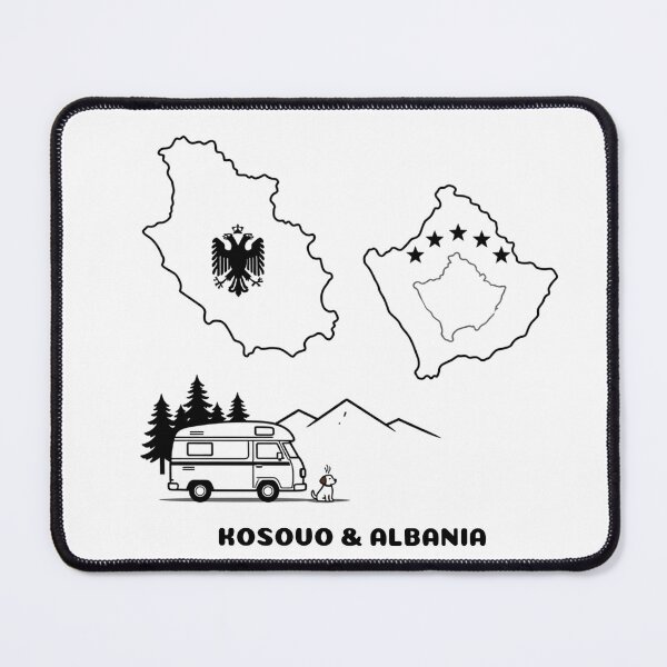 Item preview, Albanian Eagle with Kosovo & Albania Map | Proud Shqiptar Heritage Design designed and sold by gluxdesing.
