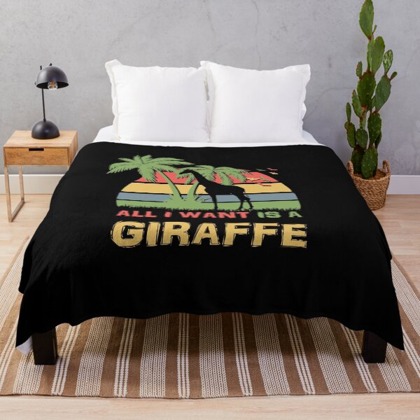 Item preview, All I Want Is A Giraffe Retro Sunset Design designed and sold by marke770.