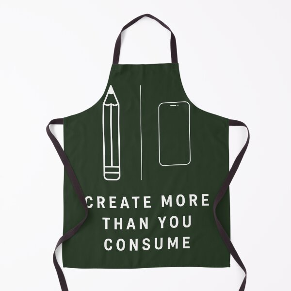 Item preview, Create More Than You Consume – Motivational Creator Mindset Design designed and sold by ElhamiStudio.