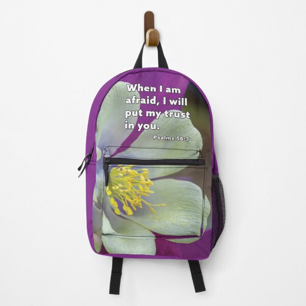 Item preview, Psalms 56:3 When I Am Afraid - Columbine Aquilegia Photograph designed and sold by InsprtnlArtbyDP.
