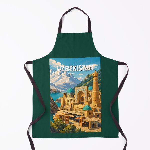 Item preview, Uzbekistan Illustration Travel Art Vintage designed and sold by KrisSidDesigns.