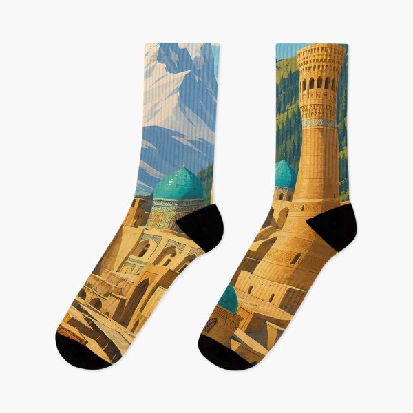 Item preview, Uzbekistan Illustration Travel Art Vintage designed and sold by KrisSidDesigns.