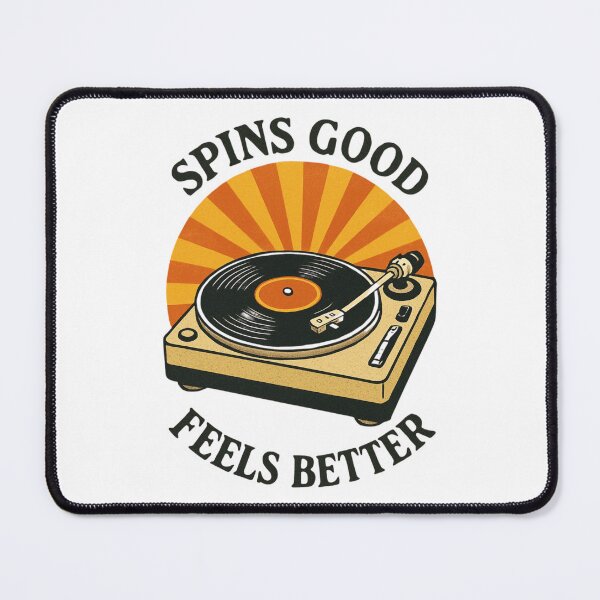 Item preview, Spins Good Feels Better Vintage Retro Vinyl Record designed and sold by MerchVersum.