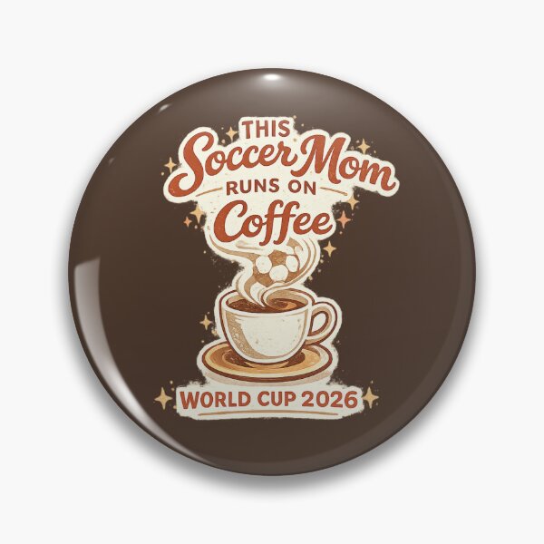 Item preview, This Soccer Mom Runs on Coffee – World Cup 2026 Funny Soccer T-Shirt designed and sold by ArthUpscale.