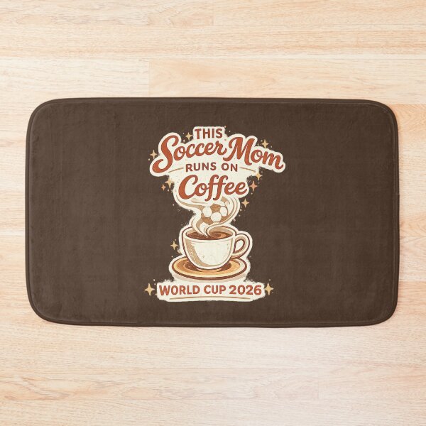 Item preview, This Soccer Mom Runs on Coffee – World Cup 2026 Funny Soccer T-Shirt designed and sold by ArthUpscale.