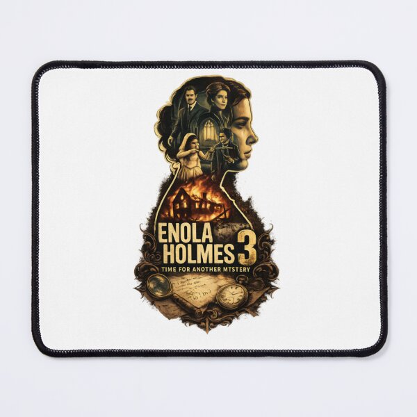 Item preview, Enola Holmes 3 Vintage Mystery Detective Poster designed and sold by CatLovers Studio.