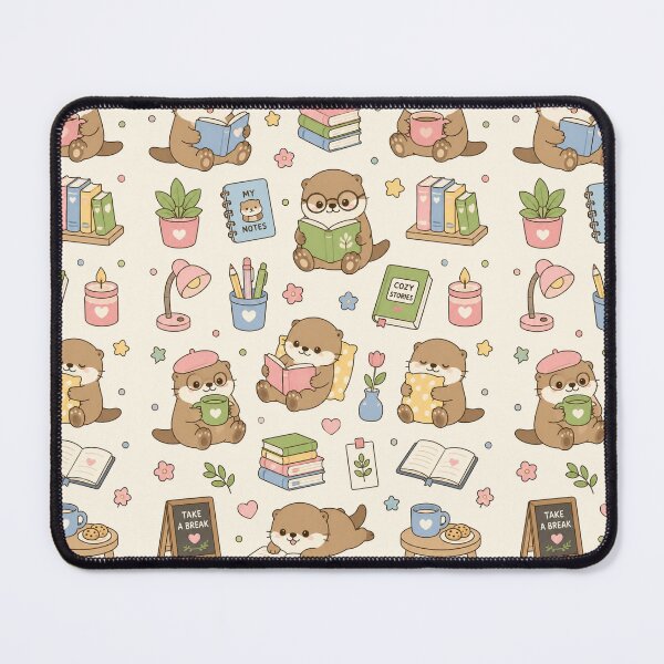 Item preview, Cozy Reading Otter Pattern designed and sold by Soft Berry Studio.