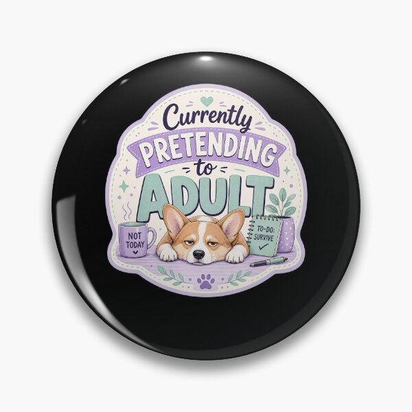 Artikelvorschau, Sarkastisches Erwachsenwerden bei Corgis entworfen und verkauft von FreshPixelArt.
