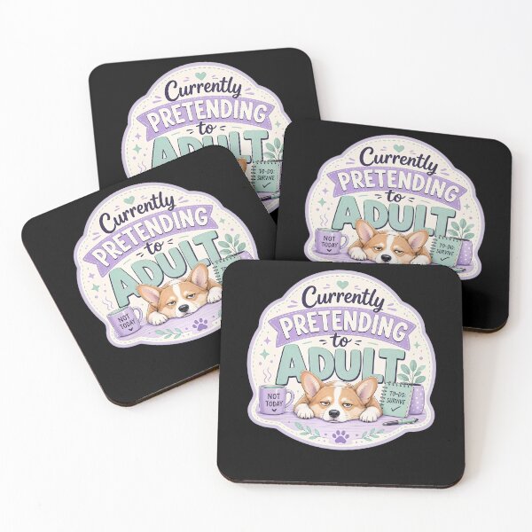 Item preview, Corgi Sarcastic Adulting designed and sold by FreshPixelArt.