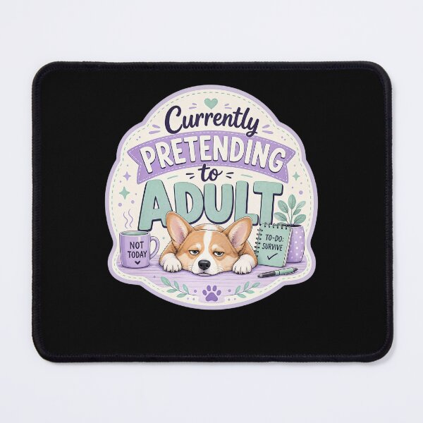 Item preview, Corgi Sarcastic Adulting designed and sold by FreshPixelArt.