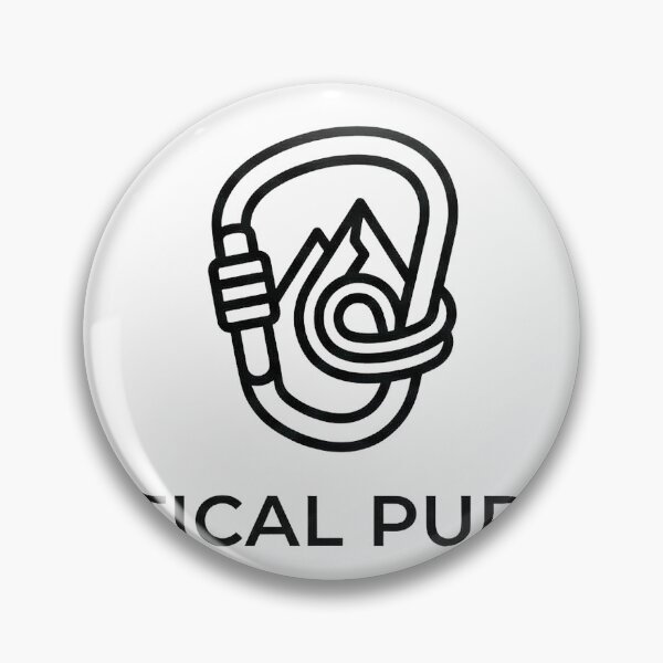Item preview, Vertical Pursuit — Rock Climbing Carabiner Mountain Logo designed and sold by Areteclimbdesing.