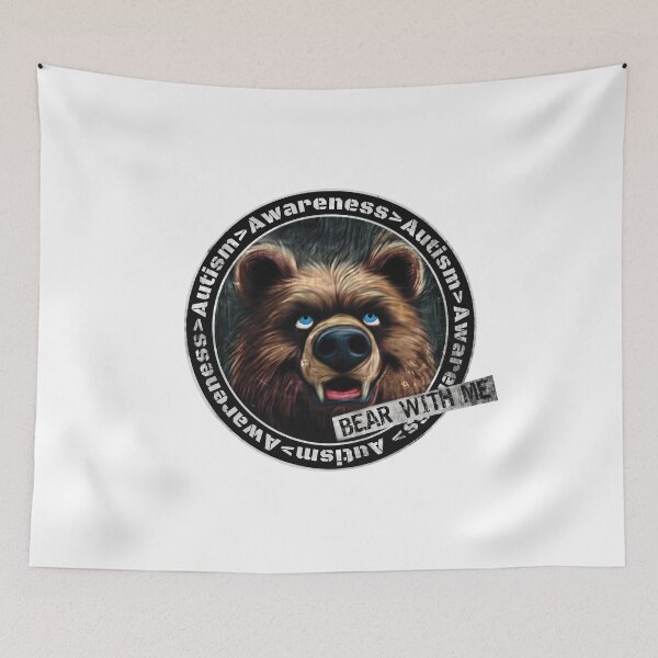 Item preview, Bear With Me - Autism Awareness  designed and sold by Born-to-Storm.