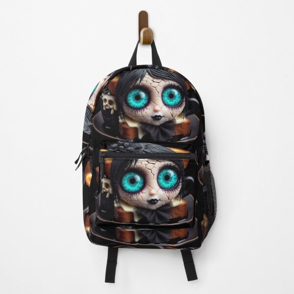 Item preview, Creepy Cute Gothic Toast Sandwich Doll with Turquoise Eyes designed and sold by LujziWorld.