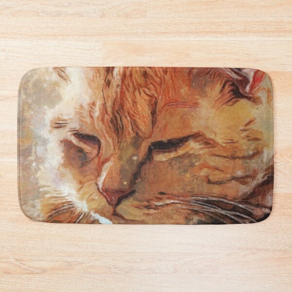 Item preview, Dozing Impressionistic Orange Cat designed and sold by Righan Wallace.