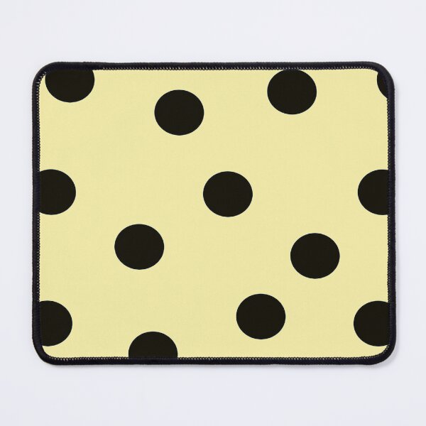 Item preview, Vintage Polka Dots Black on Soft Yellow designed and sold by Designs by Sara Felton.