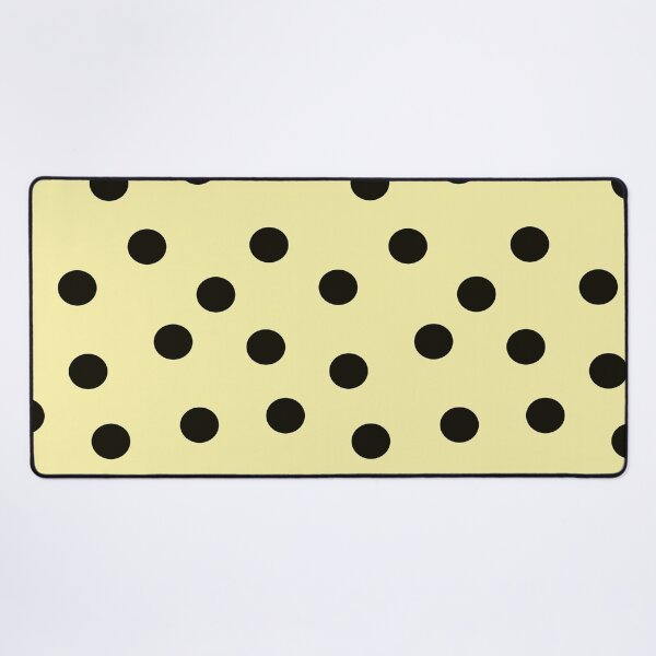Item preview, Vintage Polka Dots Black on Soft Yellow designed and sold by Designs by Sara Felton.