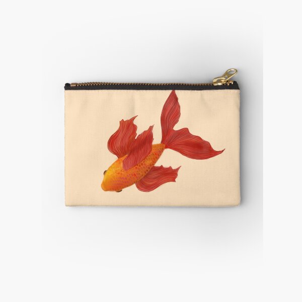 Item preview, gold fish designed and sold by AprilLilyStudio.