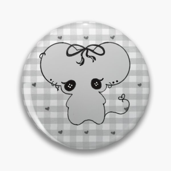 Item preview, Croquette Mouse with Gingham hearts designed and sold by MadeByFrannie18.